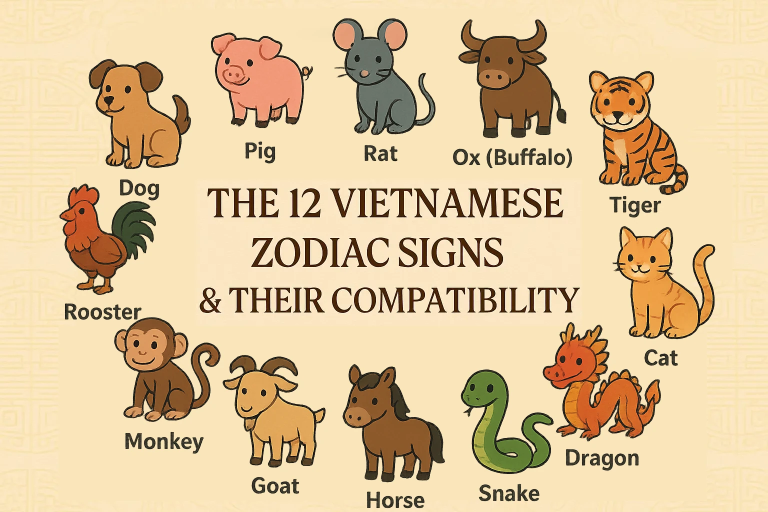 🐉 The 12 Vietnamese Animal Signs and Their Compatibility